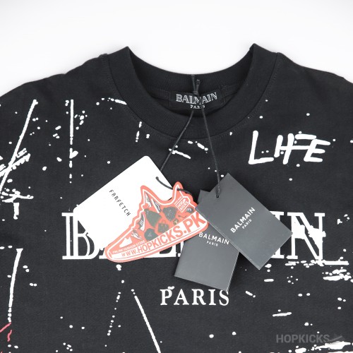Balmain" No Is No" Printed T-Shirt