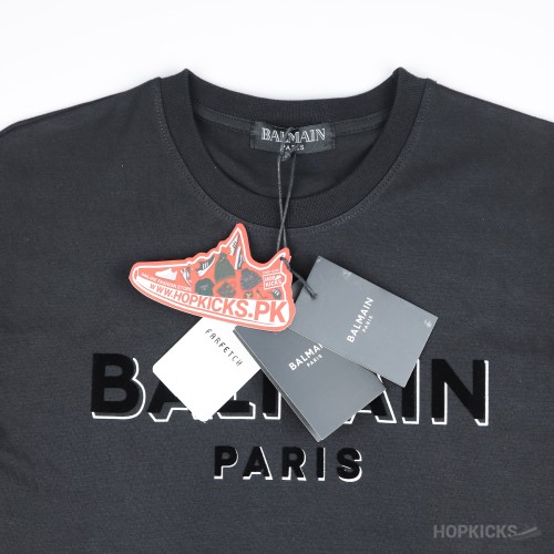Balmain Flock and Foil T-Shirt