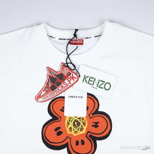 Kenzo Boke-flower Paris White T-shirt