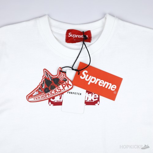 Louis Vuitton x Supreme White Tee 