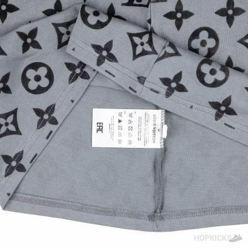 LOUIS VUITTON VELCRO MONOGRAM SS TEE - GREY