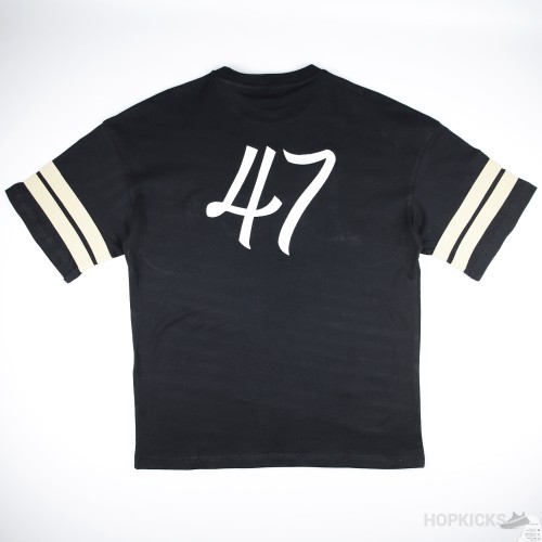 Dior Black & Silver 47 Logo T-Shirt