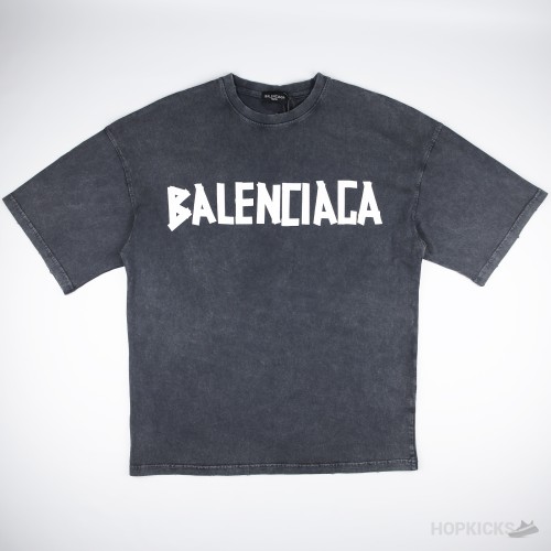 Balenciaga Tape Type Charcoal T-shirt