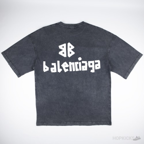 Balenciaga Tape Type Charcoal T-shirt