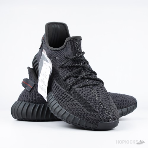 Adidas Yeezy 350 Boost Black Reflective Laces