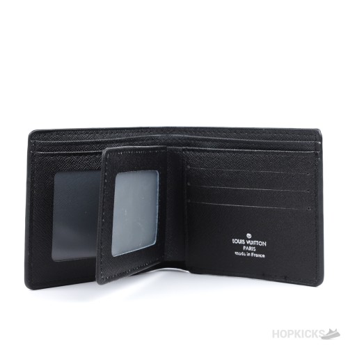 Louis Vuitton Black Bifold Wallet in the Monogram Eclipse pattern