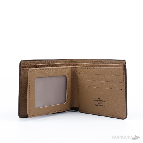 Louis Vuitton Brown Bifold Wallet in the Monogram Eclipse pattern