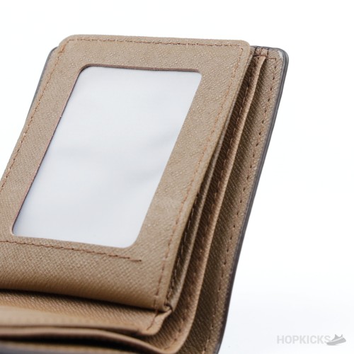 Louis Vuitton Brown Bifold Wallet in the Monogram Eclipse pattern