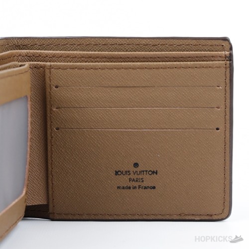 Louis Vuitton Brown Bifold Wallet in the Monogram Eclipse pattern