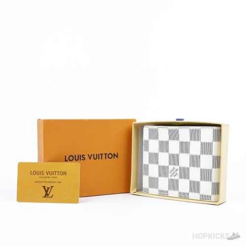 Louis Vuitton Bifold Wallet in the Damier Azur pattern