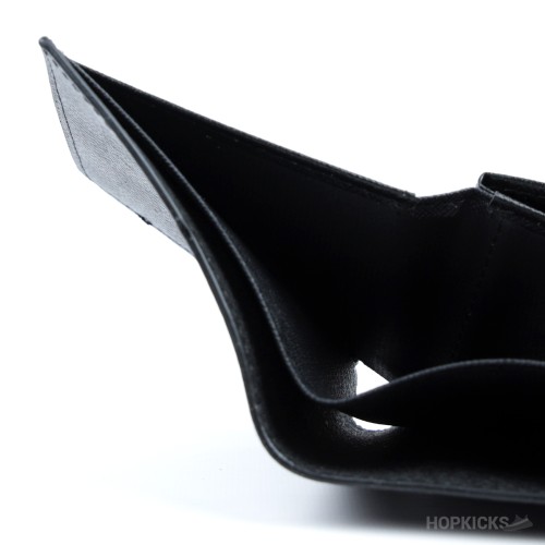 Louis Vuitton Black Bifold Wallet in the Damier Ebene pattern