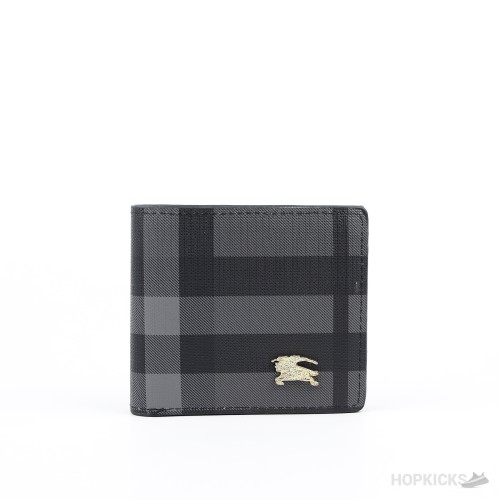 Burberry Bifold Wallet Dark Grey Check pattern