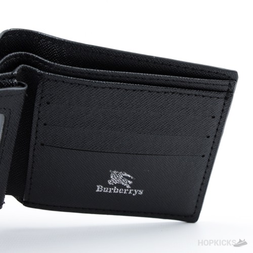 Burberry Bifold Wallet Dark Grey Check pattern