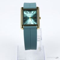 Universe Point Gold-Tone Rectangular Blue Dial Watch Universe Point Gold-Tone Rectangular Blue Dial Watch