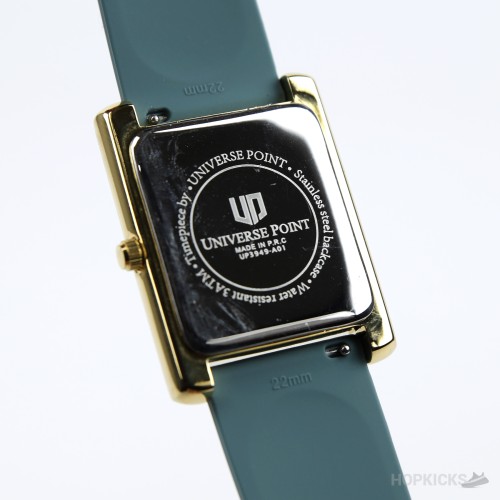 Universe Point Gold-Tone Rectangular Blue Dial Watch Universe Point Gold-Tone Rectangular Blue Dial Watch