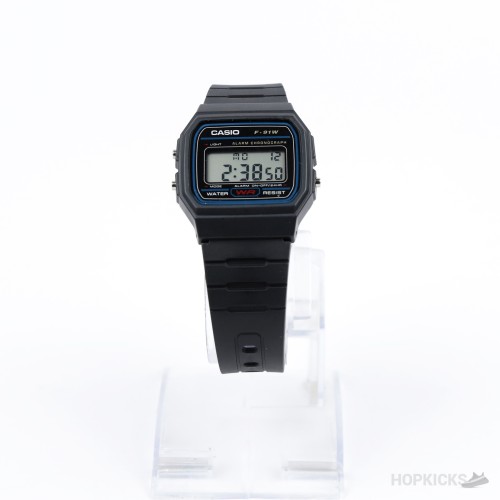Casio F-91W Retro Black Water Resistant Alarm Chronograph