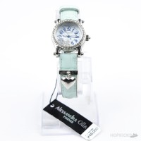 Alessandra Olla Pastel Blue Heart Charm Dress Watch Alessandra Olla Pastel Blue Heart Charm Dress Watch