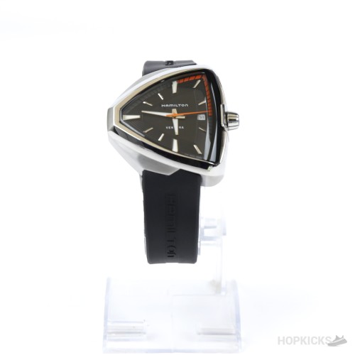 Hamilton Ventura Black Dial Shield-Shape Quartz Watch Hamilton Ventura Black Dial Shield-Shape Quartz Watch