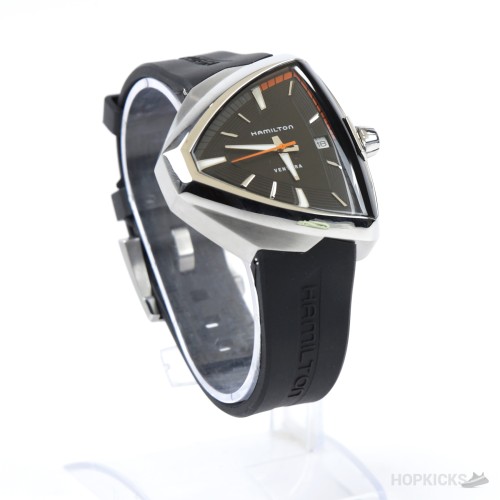 Hamilton Ventura Black Dial Shield-Shape Quartz Watch Hamilton Ventura Black Dial Shield-Shape Quartz Watch
