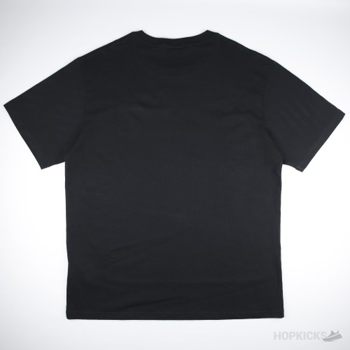 Prada black cotton T-shirt with a logo
