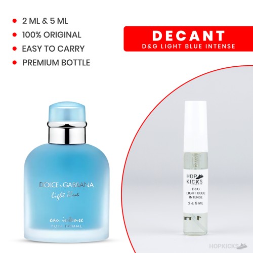 D&G Light Blue Intense | 2 & 5 ML | Original Decant