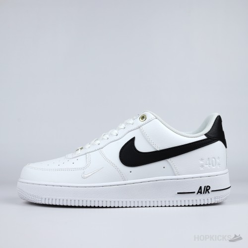Nike Air Force 1 Low '07 White Black Pebbled Leather