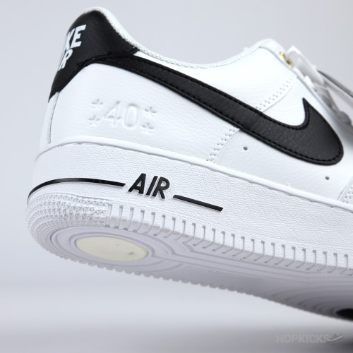 Nike Air Force 1 Low '07 White Black Pebbled Leather