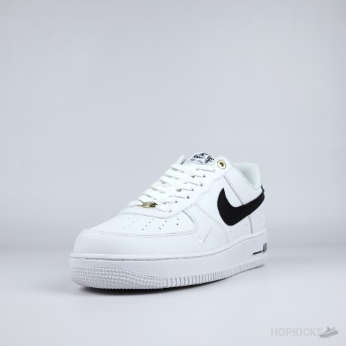 Nike Air Force 1 Low '07 White Black Pebbled Leather