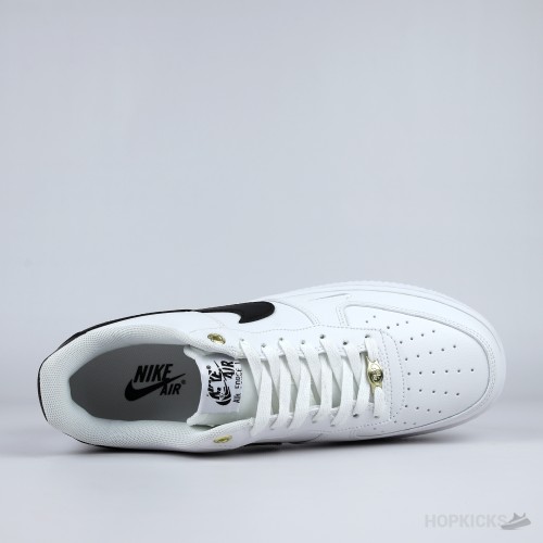 Nike Air Force 1 Low '07 White Black Pebbled Leather