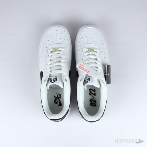 Nike Air Force 1 Low '07 White Black Pebbled Leather