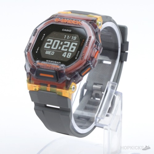 Casio G-Shock | GBD-200 | Translucent Red/Orange Skeleton Square Watch Casio G-Shock | GBD-200 | Translucent Red/Orange Skeleton Square Watch