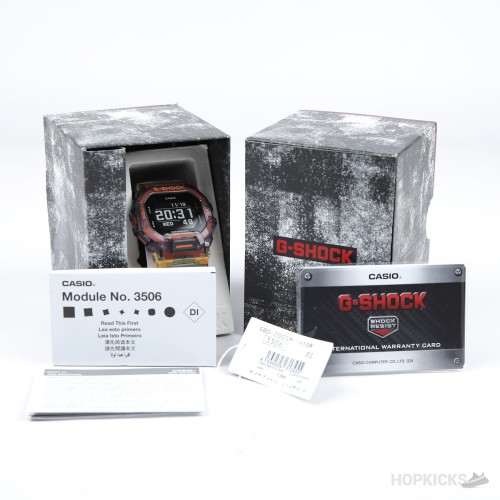 Casio G-Shock | GBD-200 | Translucent Red/Orange Skeleton Square Watch Casio G-Shock | GBD-200 | Translucent Red/Orange Skeleton Square Watch