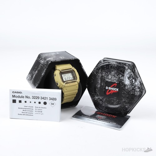 Casio G-Shock | DW-5600 | Tan Utility Watch with Bull Bar Protector With Complete Package | (Slightly Used) Casio G-Shock | DW-5600 | Tan Utility Watch with Bull Bar Protector With Complete Package | (Slightly Used)