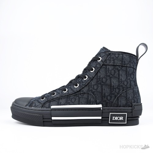 Dior Oblique Jacquard B23 Black High-Top Sneaker (Premium Plus Batch)