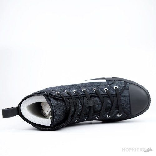 Dior Oblique Jacquard B23 Black High-Top Sneaker (Premium Plus Batch)