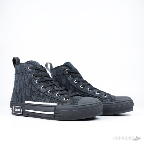Dior Oblique Jacquard B23 Black High-Top Sneaker (Premium Plus Batch)