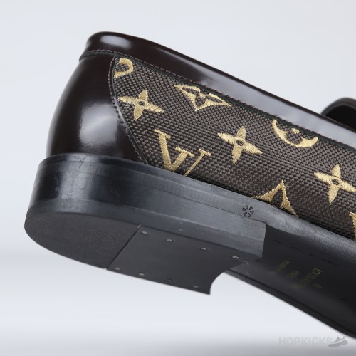 LV Major Loafer Embroidered Monogram Brown (1:1)