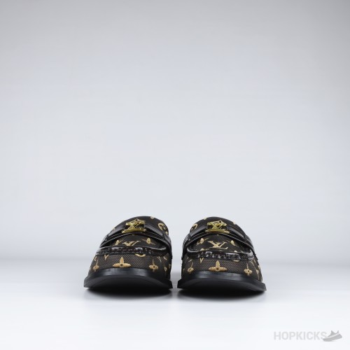 LV Major Loafer Embroidered Monogram Brown (1:1)
