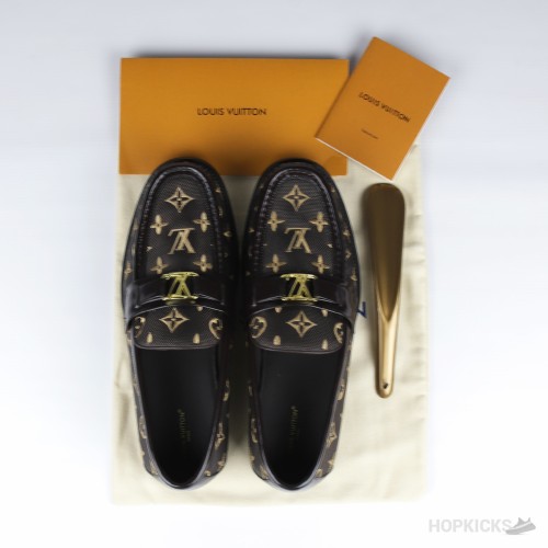 LV Major Loafer Embroidered Monogram Brown (1:1)