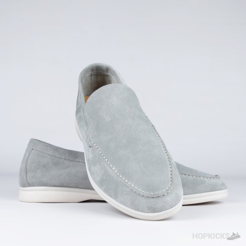 Loro Piana Summer Walk Loafers Suede Grey (1:1)