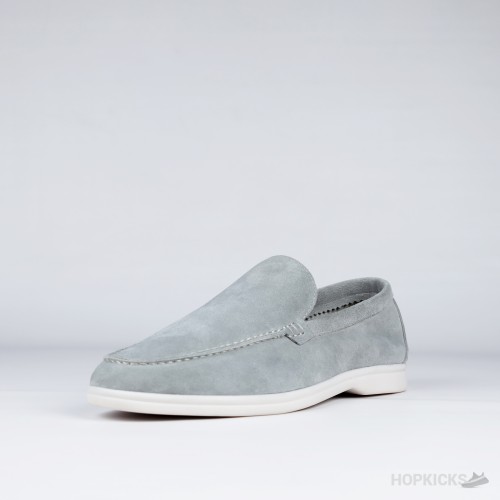 Loro Piana Summer Walk Loafers Suede Grey (1:1)
