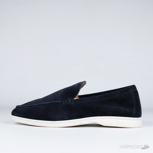 Loro Piana Summer Walk Loafers Suede Blue (1:1)