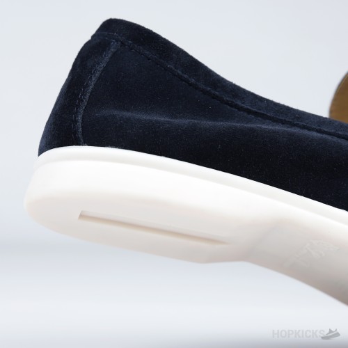 Loro Piana Summer Walk Loafers Suede Blue (1:1)