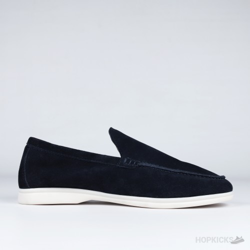 Loro Piana Summer Walk Loafers Suede Blue (1:1)