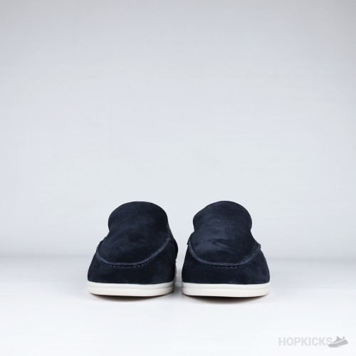 Loro Piana Summer Walk Loafers Suede Blue (1:1)