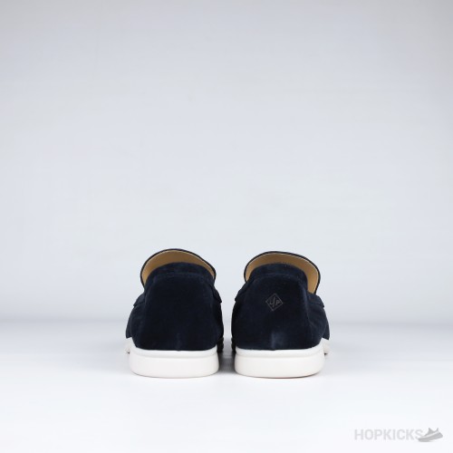 Loro Piana Summer Walk Loafers Suede Blue (1:1)