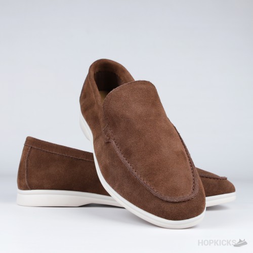 Loro Piana Summer Walk Loafers Suede Brown (1:1)