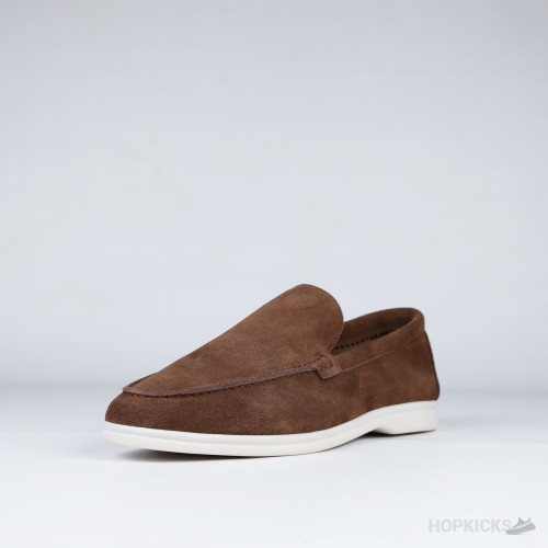 Loro Piana Summer Walk Loafers Suede Brown (1:1)