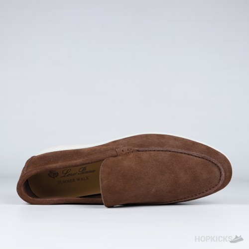 Loro Piana Summer Walk Loafers Suede Brown (1:1)