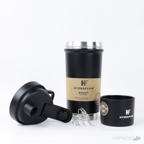Hydraflow 32oz Insulated Protein Shaker Bottle Black